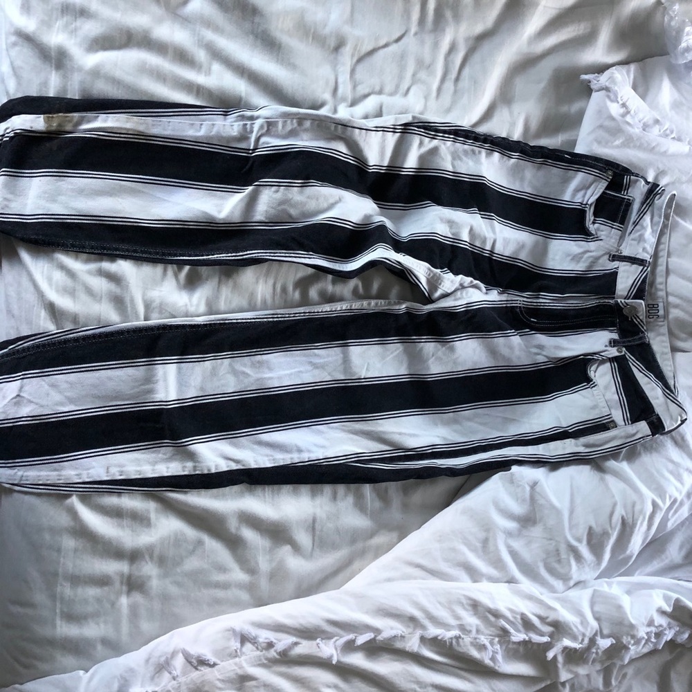 BDG pinstripe black and white jeans